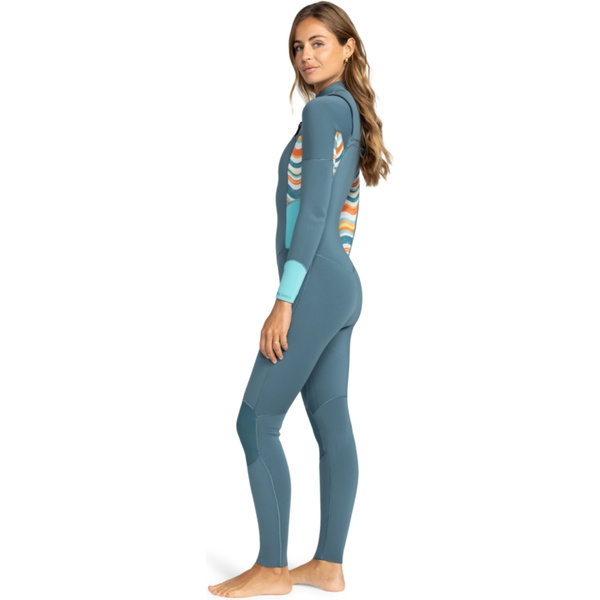 2025 Roxy Femmes Swell Series 4/3mm Chest Zip Combinaison Néoprène ERJW103125 - Starglazer